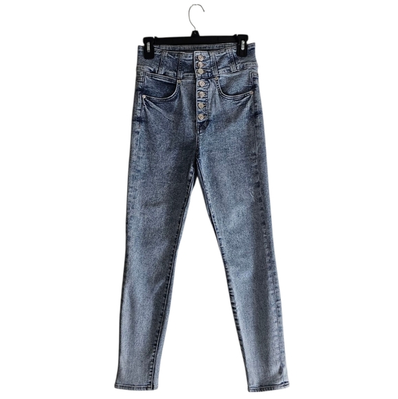 Veronica Beard Katherine Corest Extra High Rise Blue Jeans 26 Preowned - Picture 1 of 8